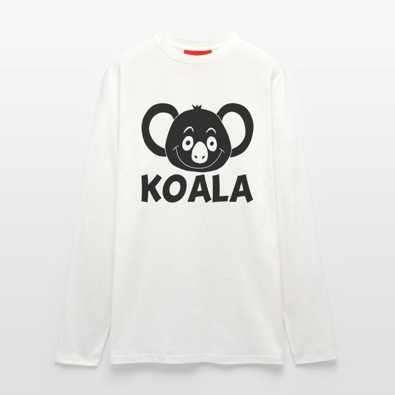 Schwarzer Koala Langarmshirt - made by SPREAD 