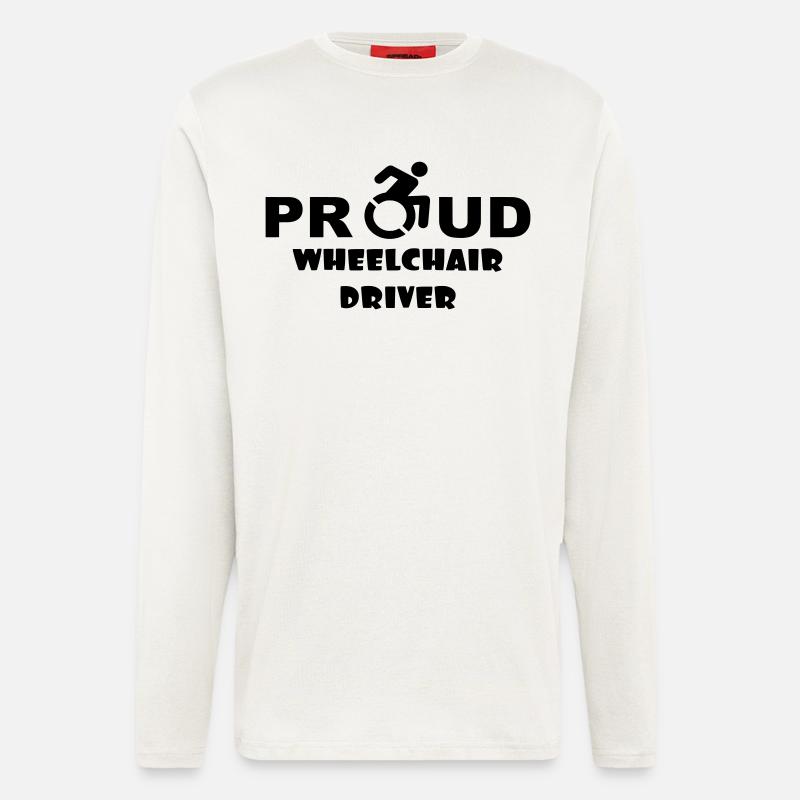 Stolzer Rollstuhlfahrer * - Langarmshirt - made by SPREAD  - OFF WHITE