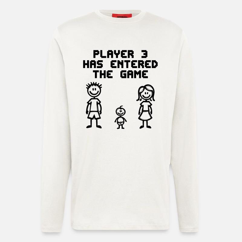 Baby Geburt Schwanger Schwangerschaft Statement - Langarmshirt - made by SPREAD  - OFF WHITE