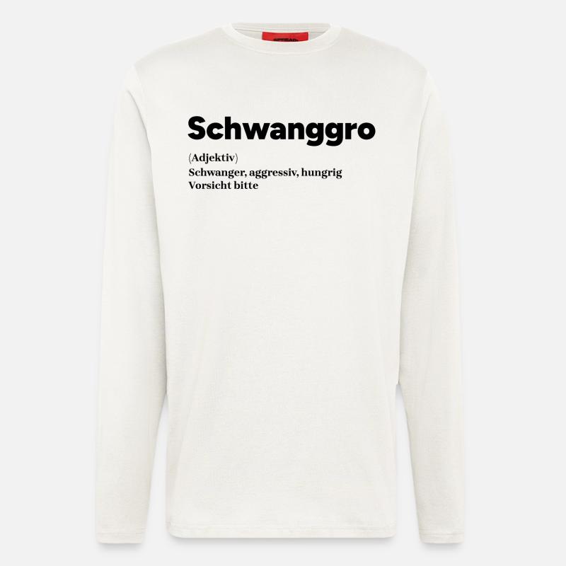 Schwangerschaft Schwanger Mutter Statement Eltern - Langarmshirt - made by SPREAD  - OFF WHITE