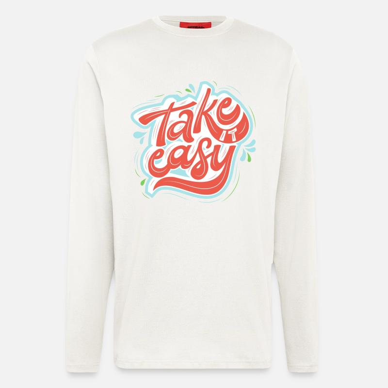 Take it easy - Longsleeve - made by SPREAD  - OFF WHITE