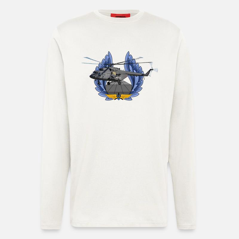 Mi-8 - Langarmshirt - made by SPREAD  - OFF WHITE