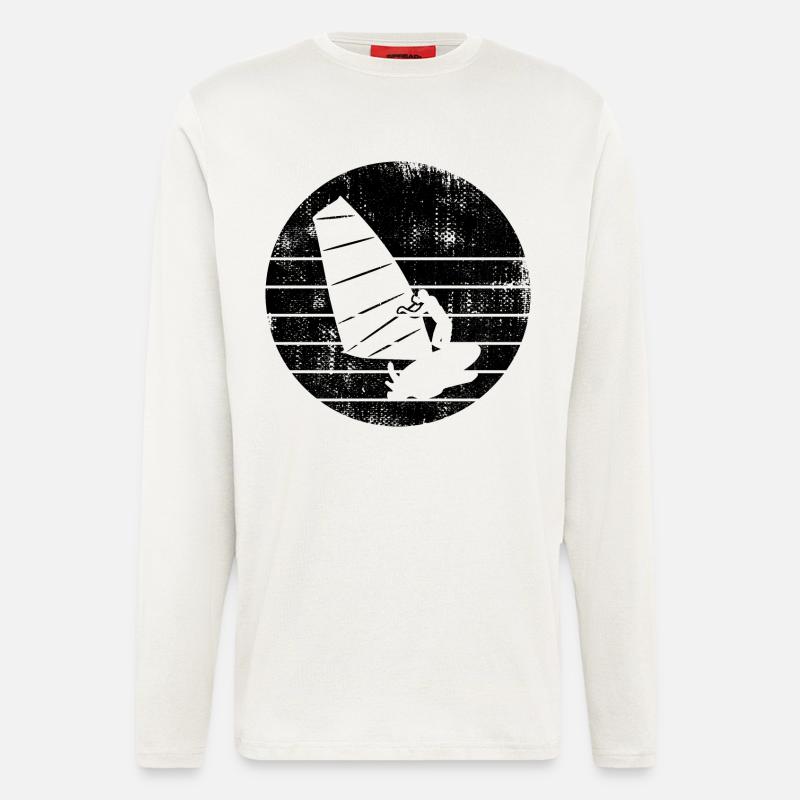 Windsurfer Skizze - Langarmshirt - made by SPREAD  - OFF WHITE