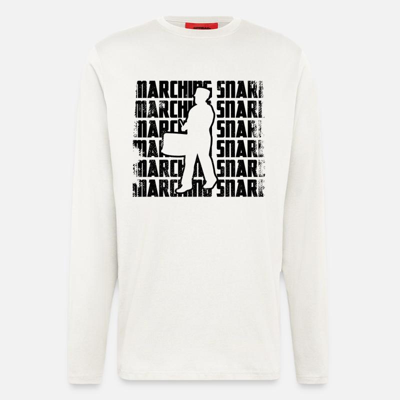 Marching drummers - Longsleeve - made by SPREAD  - OFF WHITE