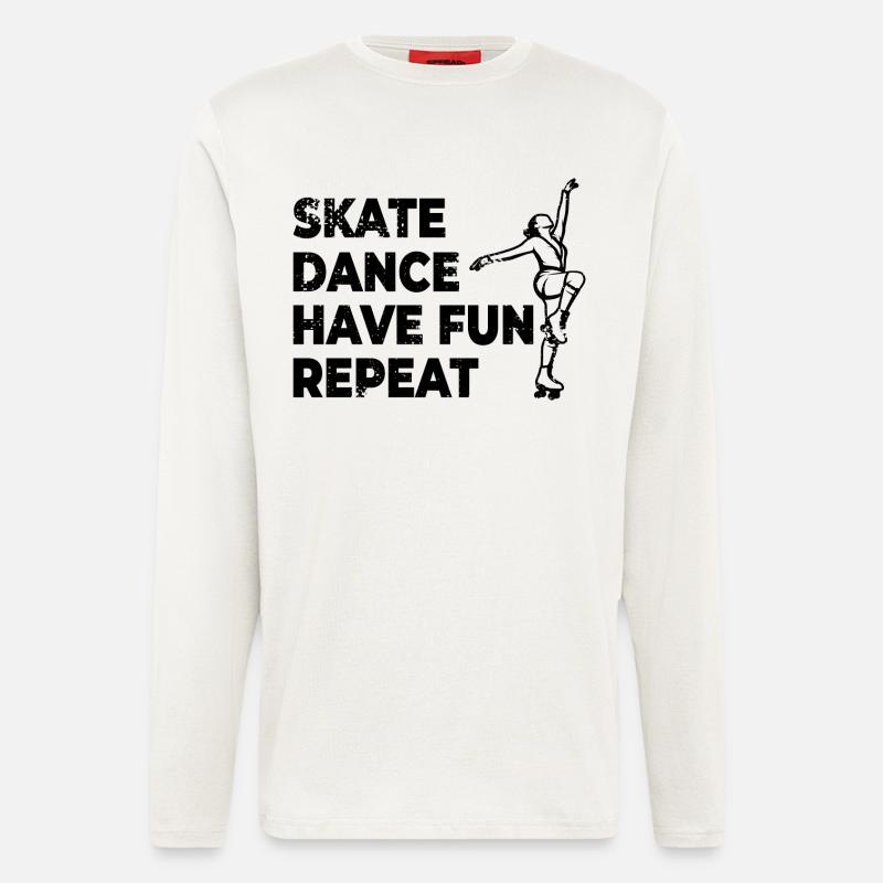 Skating, dancing, having fun, repeating - Longsleeve - made by SPREAD  - OFF WHITE