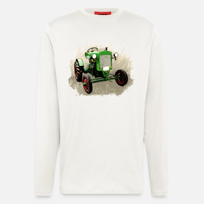 Deutz F1M 414 Bauernschlepper - Langarmshirt - made by SPREAD  - OFF WHITE