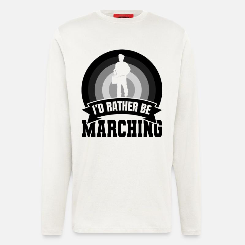 I'd rather play the drum - Longsleeve - made by SPREAD  - OFF WHITE