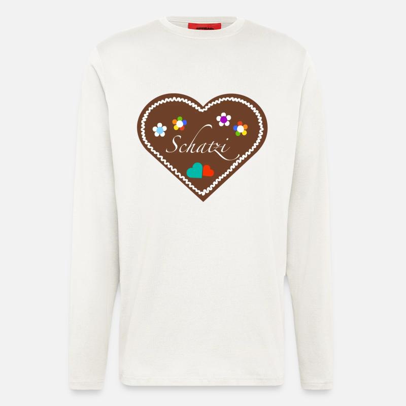 "Jahrmarkt-Liebe" Schatzi div - Langarmshirt - made by SPREAD  - OFF WHITE