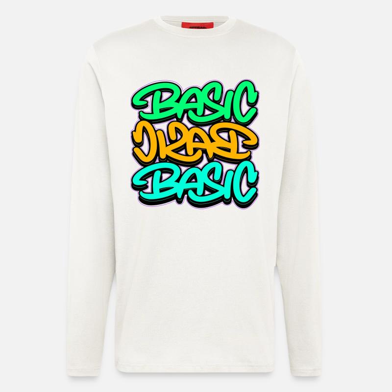 Urban Graffiti Basic Triple Font - Longsleeve - made by SPREAD  - OFF WHITE
