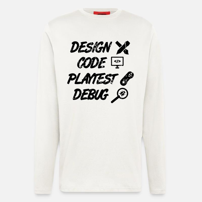 Design Code Playtest Debug - Longsleeve - made by SPREAD  - OFF WHITE