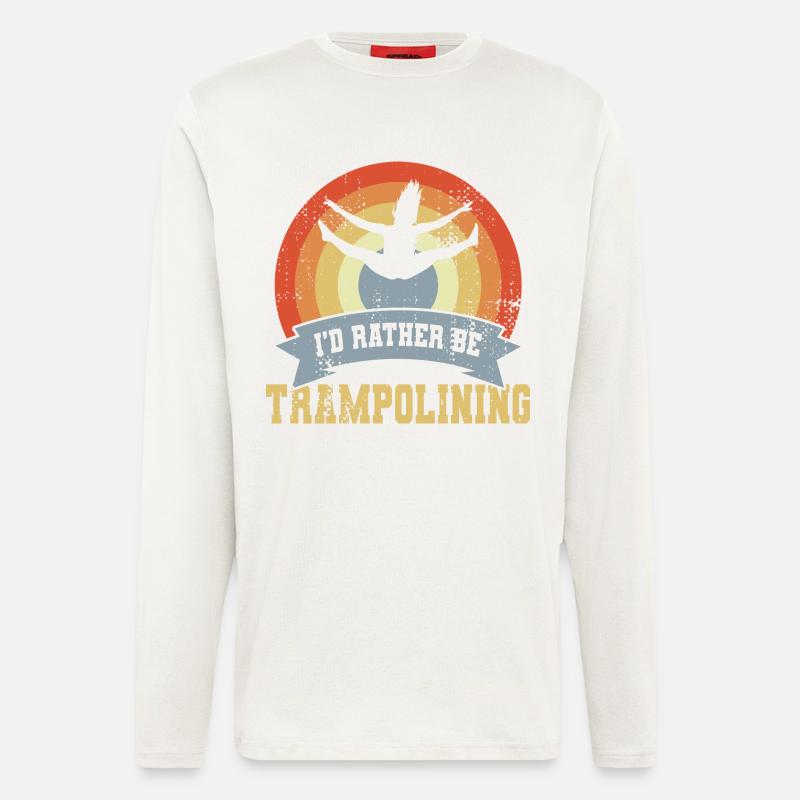 Trampolin Spruch - Langarmshirt - made by SPREAD  - OFF WHITE