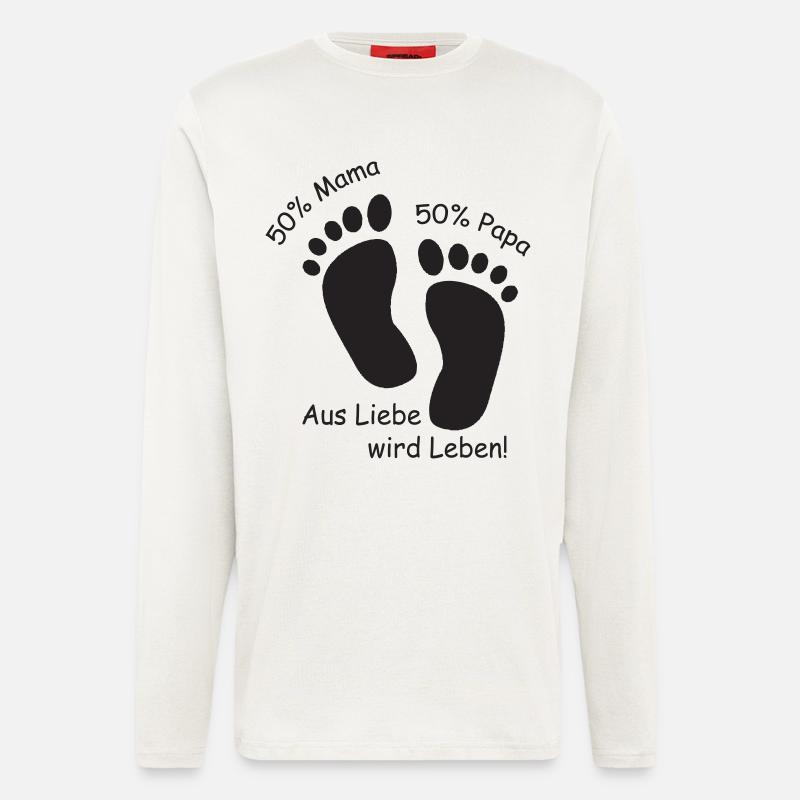 Aus Liebe wird Leben - Langarmshirt - made by SPREAD  - OFF WHITE