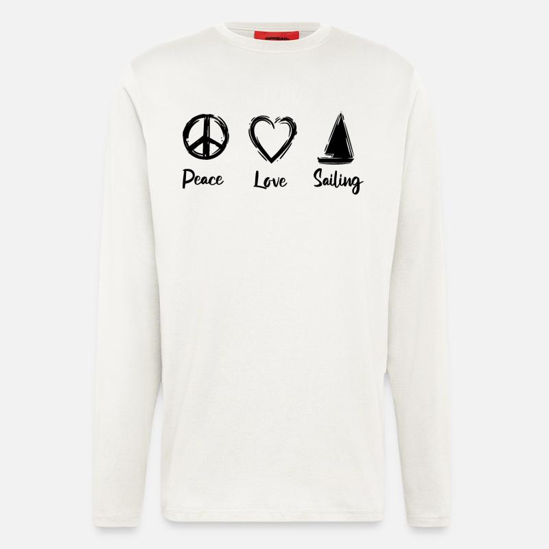 Segeln Liebe - Langarmshirt - made by SPREAD  - OFF WHITE