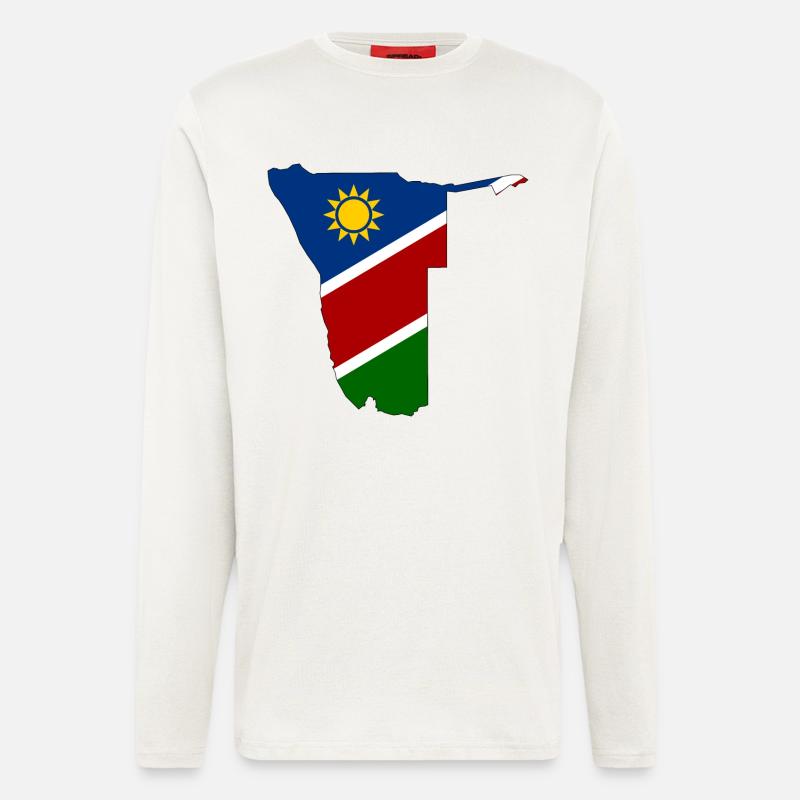 Namibia flag map - Longsleeve - made by SPREAD  - OFF WHITE
