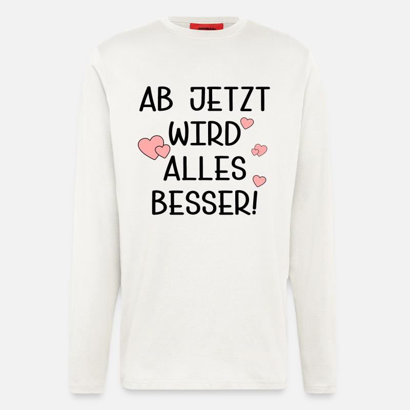 TRANSFORMATION BESSER WERDEN - Langarmshirt - made by SPREAD  - OFF WHITE