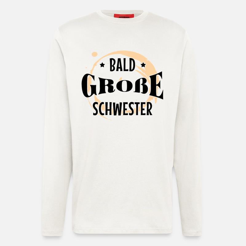 Geschwisterliebe Sis Statement Großer Bruder - Langarmshirt - made by SPREAD  - OFF WHITE