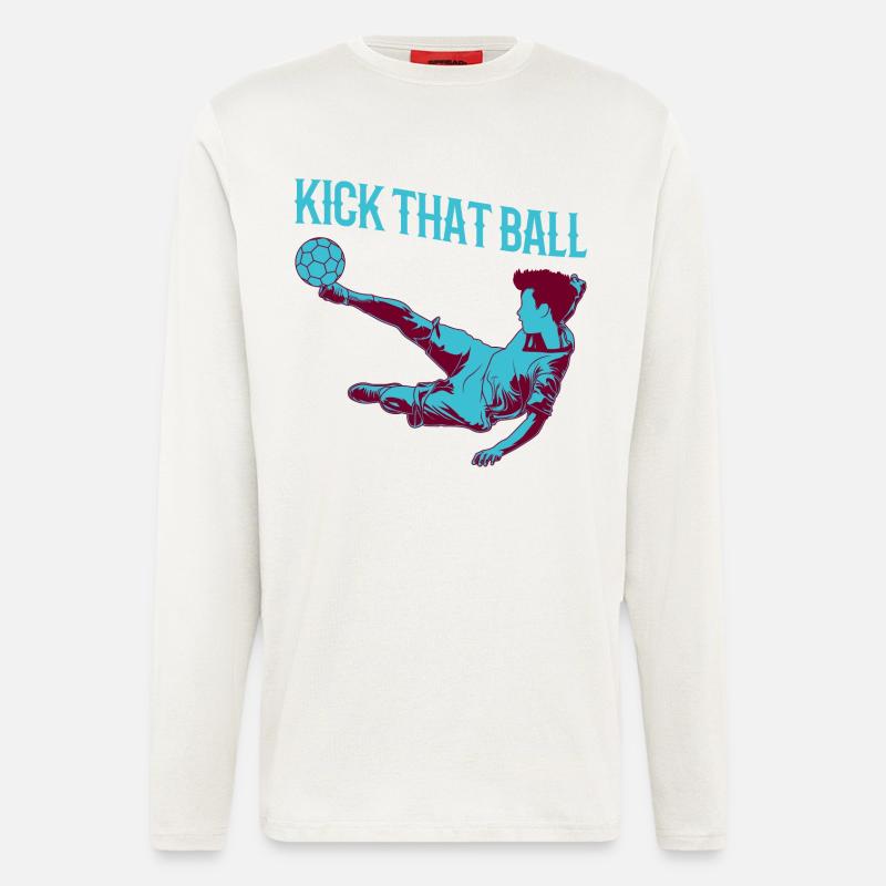 Fußballjunge - Langarmshirt - made by SPREAD  - OFF WHITE