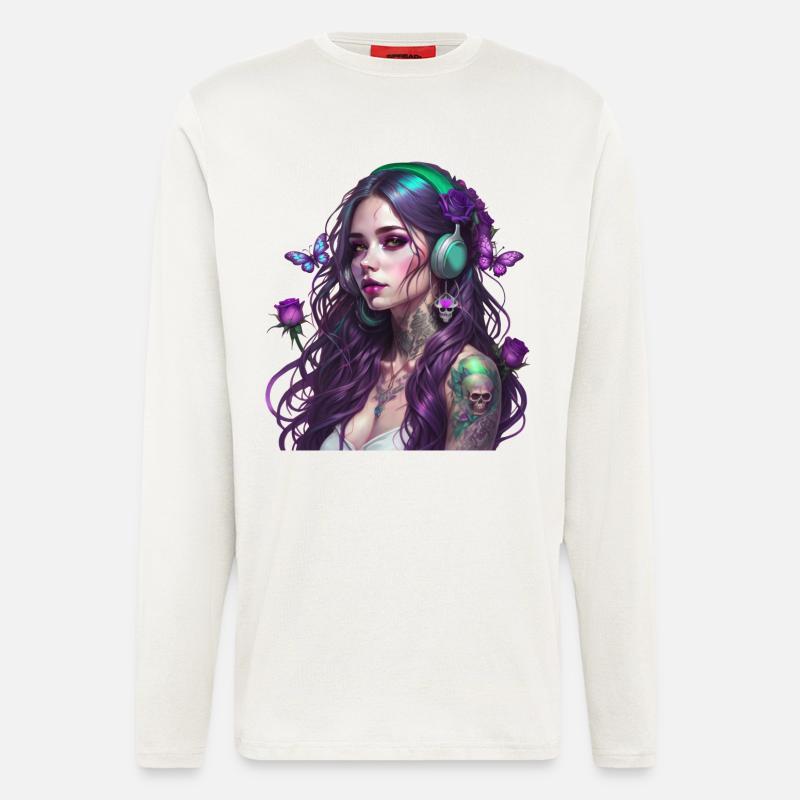 Die Fee des Waldes - Langarmshirt - made by SPREAD  - OFF WHITE
