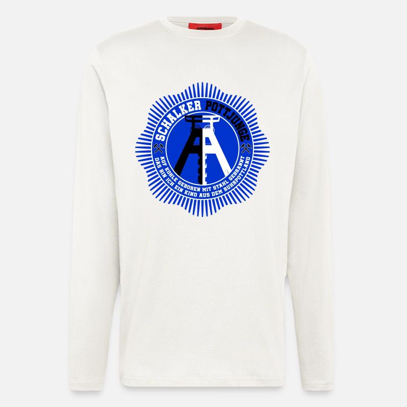 Schalker Pottjunge | Farben änderbar - Langarmshirt - made by SPREAD  - OFF WHITE