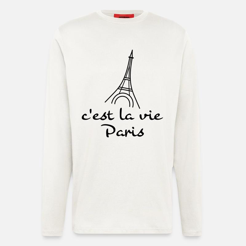 c'est la vie - Longsleeve - made by SPREAD  - OFF WHITE