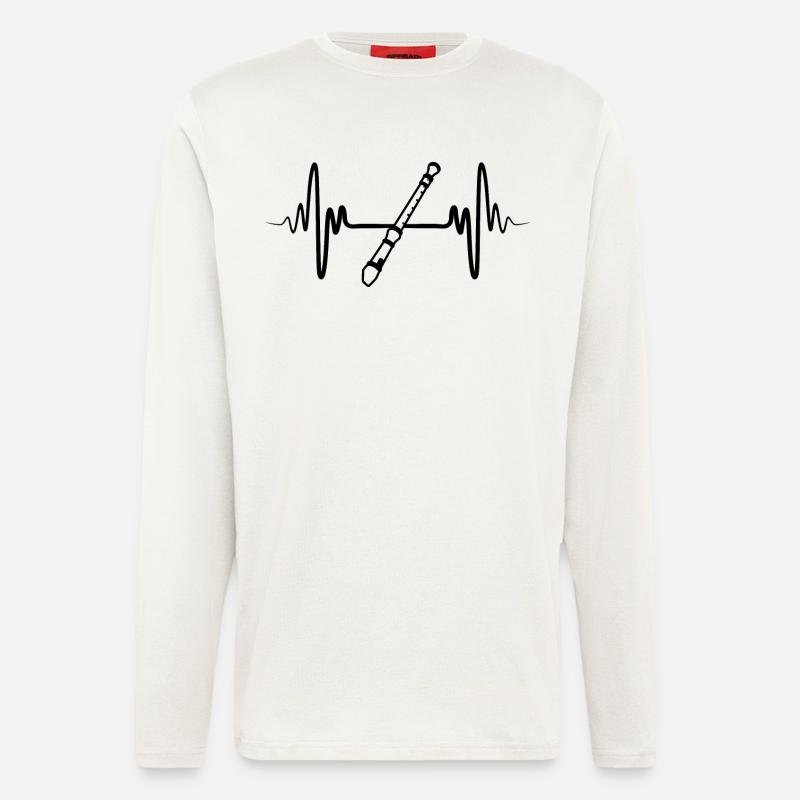 Flöte - Langarmshirt - made by SPREAD  - OFF WHITE