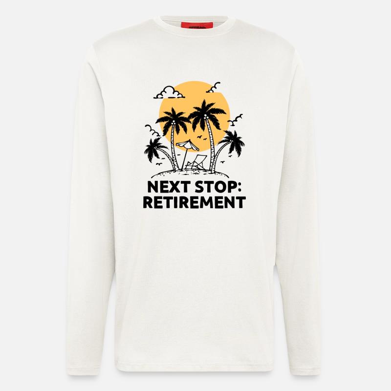 Ruhestand Statement Pensionär Abschied Senior - Langarmshirt - made by SPREAD - OFF WHITE