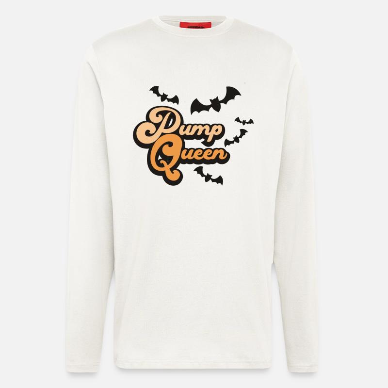 Pump Queen Bat Night - Langarmshirt - made by SPREAD  - OFF WHITE