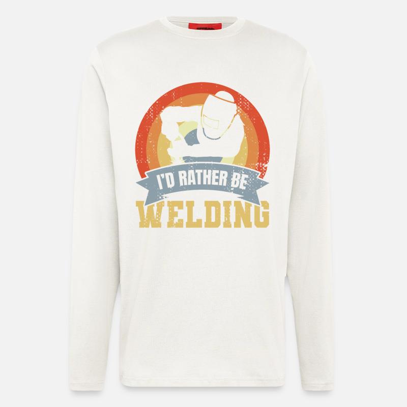 I'd rather weld - Longsleeve - made by SPREAD  - OFF WHITE