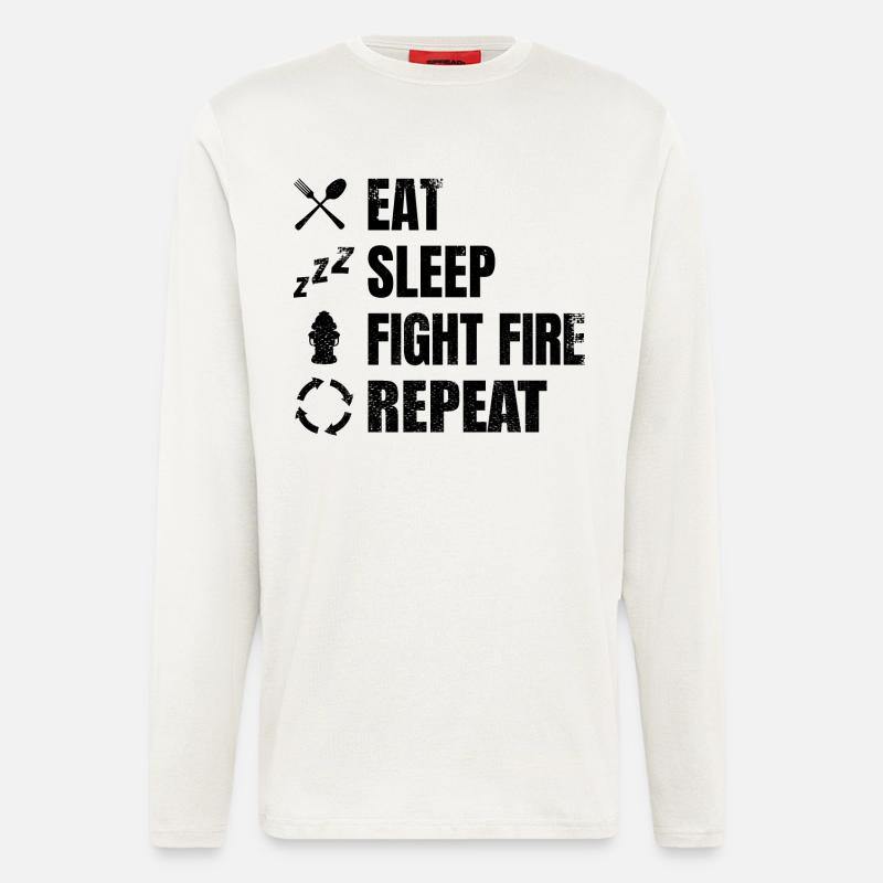Fire brigade routine - Longsleeve - made by SPREAD  - OFF WHITE
