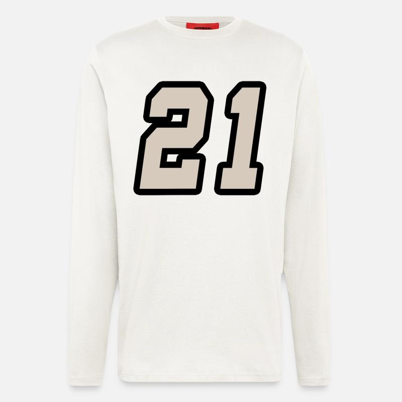 Nummer einundzwanzig 21 - Langarmshirt - made by SPREAD  - OFF WHITE