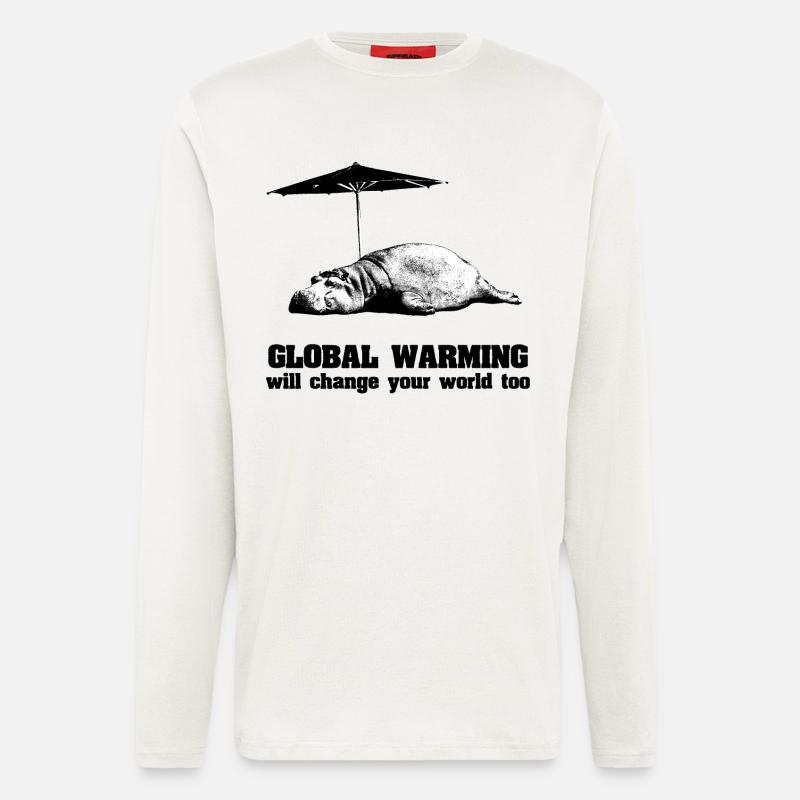 Global Warming / Climate Change / Global Warming - Longsleeve - made by SPREAD  - OFF WHITE