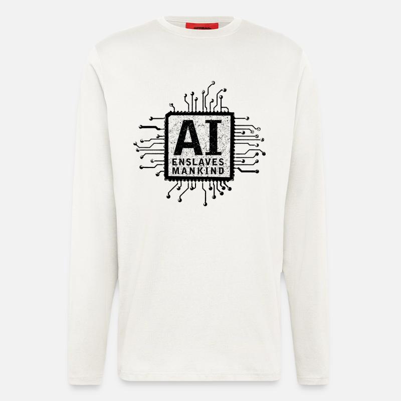 artificial intelligence - Langarmshirt - made by SPREAD  - OFF WHITE