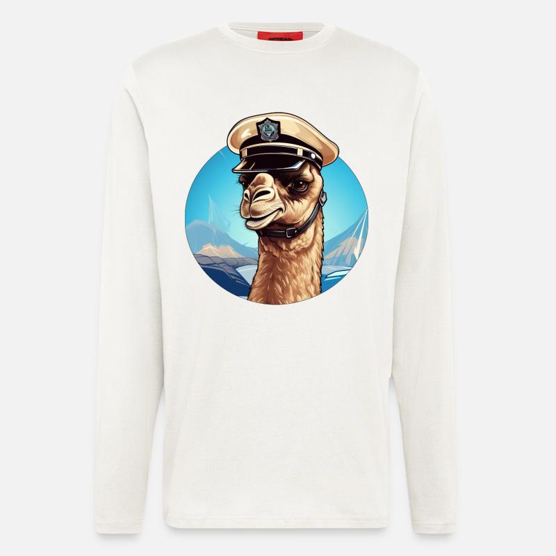 Camel Policeman - Longsleeve - made by SPREAD  - OFF WHITE