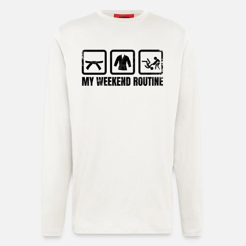 Judoka Weekend Routine - Longsleeve - made by SPREAD  - OFF WHITE