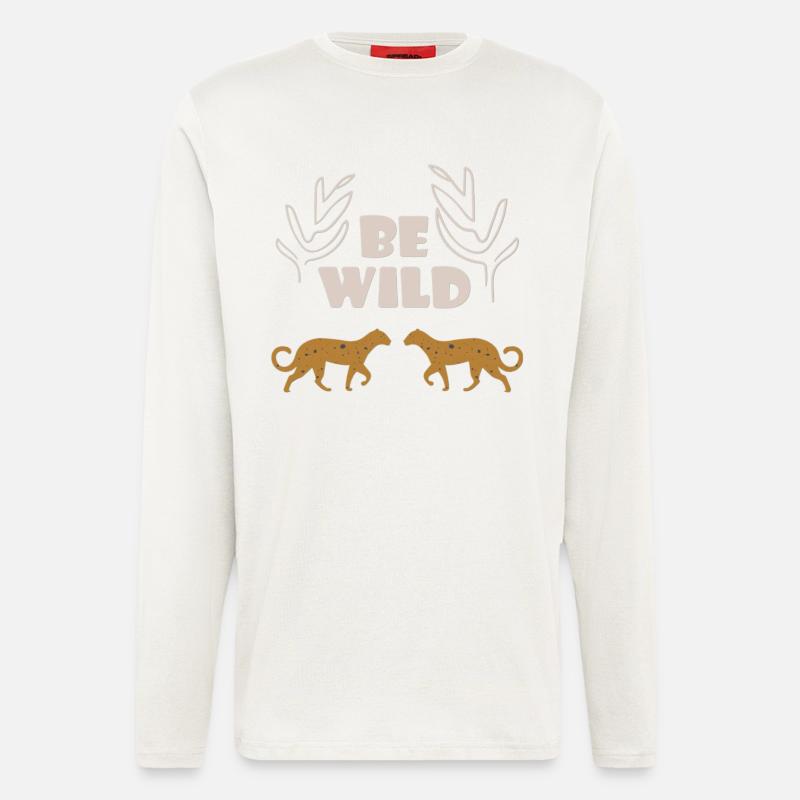 Be Wild - Manches longues bio décontracté fabriqué en UE - OFF WHITE