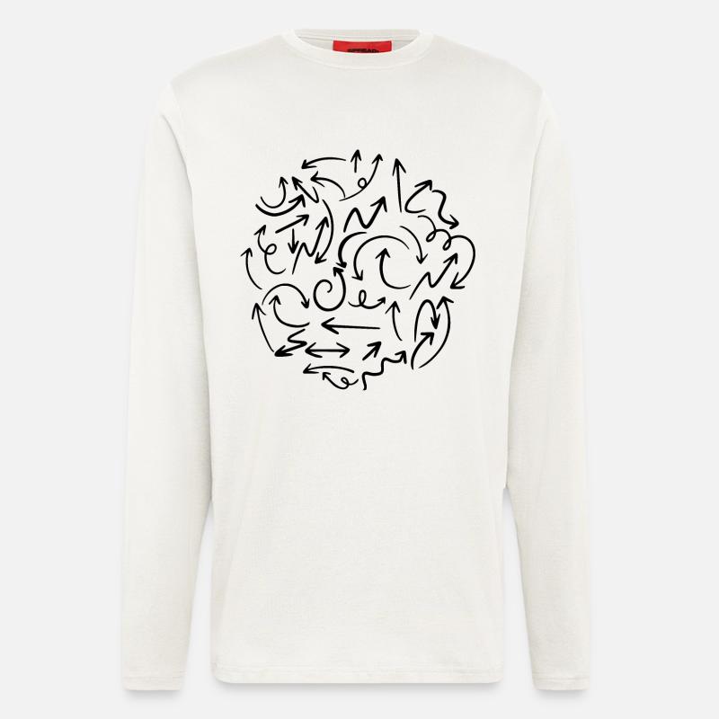 Fragte mich nach dem Weg - Langarmshirt - made by SPREAD  - OFF WHITE