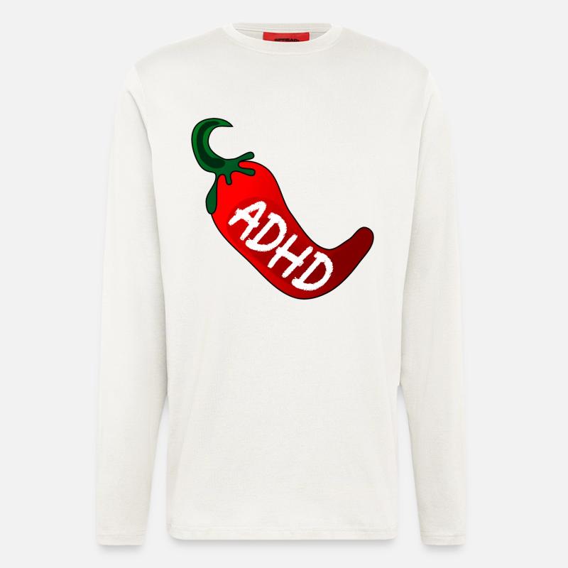 NEUORDIVERSITY ADHD PEPERONI - Longsleeve - made by SPREAD - OFF WHITE