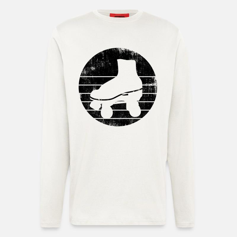 Rollschuhe Skizze - Langarmshirt - made by SPREAD  - OFF WHITE