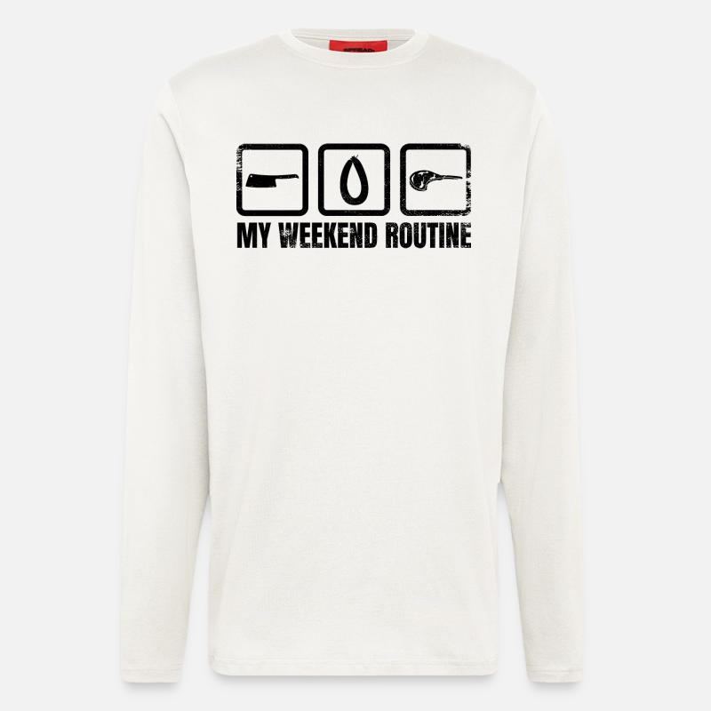 Fleischer Wochenende - Langarmshirt - made by SPREAD  - OFF WHITE