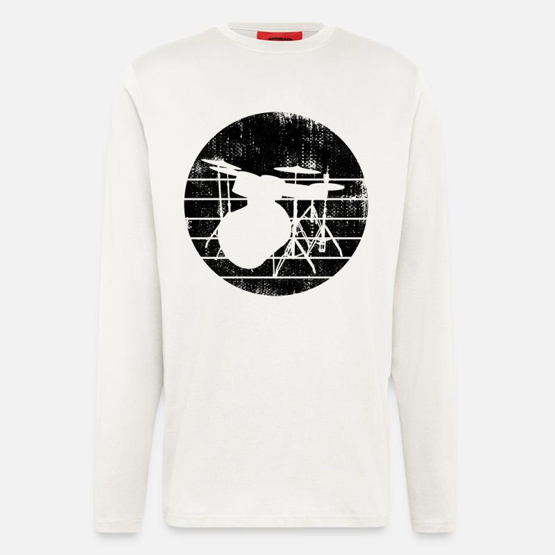 Percussion Drawing - Longsleeve - made by SPREAD  - OFF WHITE