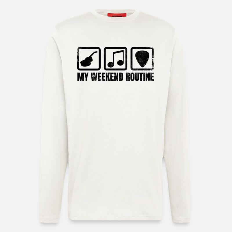 Meine Wochenendroutine - Langarmshirt - made by SPREAD  - OFF WHITE