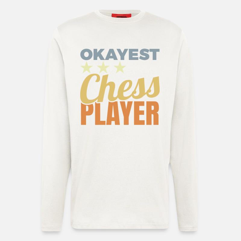 Durchschnittlicher Schachspieler - Langarmshirt - made by SPREAD  - OFF WHITE