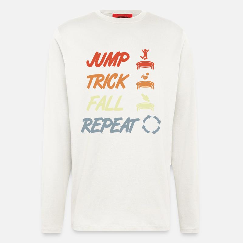 Trampoline Techniques - Longsleeve - made by SPREAD  - OFF WHITE