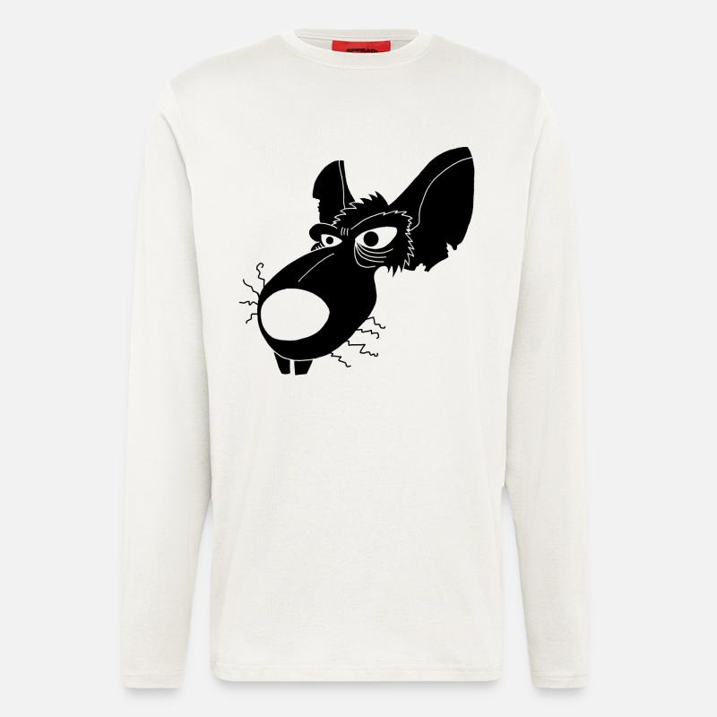 Schwarze Kanalratte - Langarmshirt - made by SPREAD  - OFF WHITE