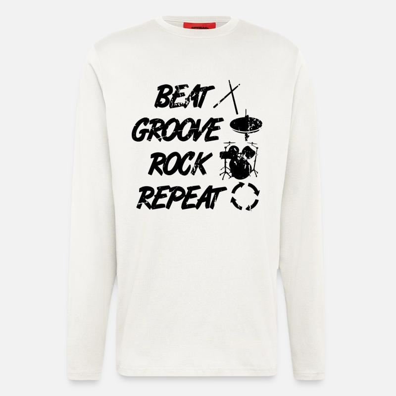 Percussion Techniques - Longsleeve - made by SPREAD  - OFF WHITE