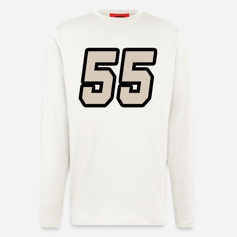 Nummer fünfundfünfzig 55 - Langarmshirt - made by SPREAD  - OFF WHITE
