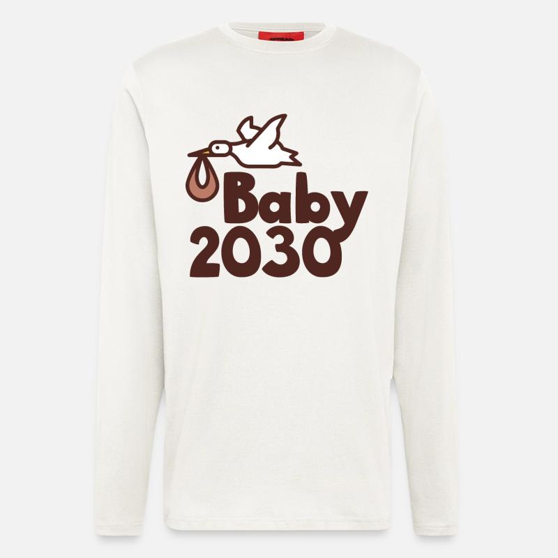 Storch Baby 2030 - Langarmshirt - made by SPREAD  - OFF WHITE