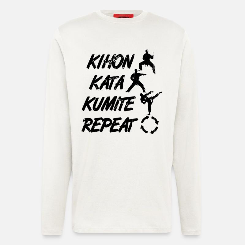 Karate Pillars - Longsleeve - made by SPREAD  - OFF WHITE