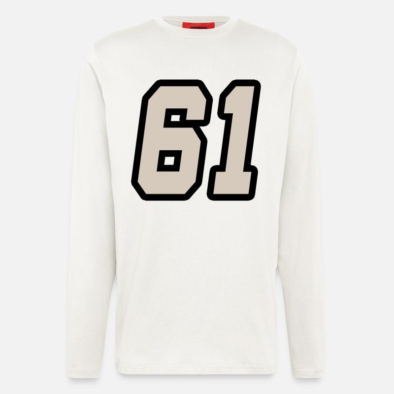 Nummer einundsechzig 61 - Langarmshirt - made by SPREAD  - OFF WHITE