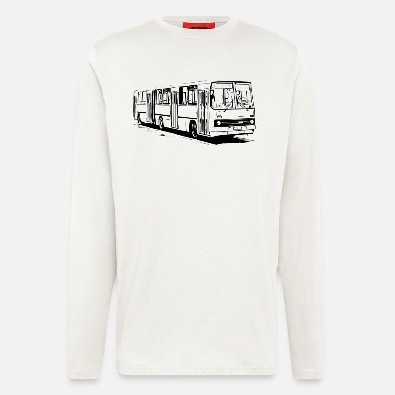 Ikarus Gelenkbus - Langarmshirt - made by SPREAD  - OFF WHITE